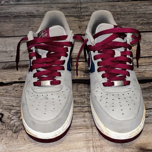 NIKE AIR FORCE 1 Low Tech Challenge Grey Magenta Shoes 488298-045 Mens Size 9 - Picture 2 of 13